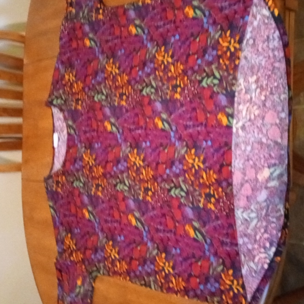 Lula Roc 2x short sleeve shirt flower pattern multicolored
